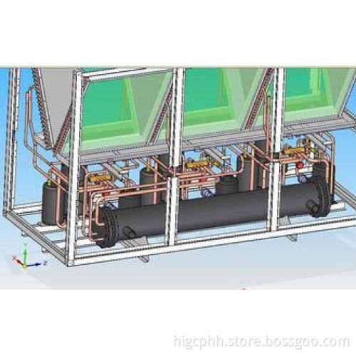 52kW Heating Capacity Commercial Heat Pumps , Air To Water